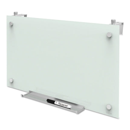 Infinity Magnetic Glass Dry Erase Cubicle Board, 30" x 18", White Surface
