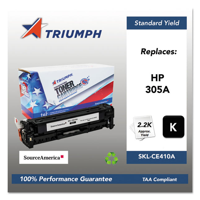 751000nsh1283 Remanufactured Ce410a (305a) Toner, 2,200 Page-Yield, Black