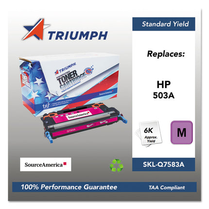 751000nsh0305 Remanufactured Q7583a (503a) Toner, 6,000 Page-Yield, Magenta