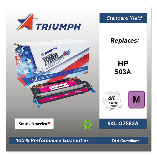 751000nsh0305 Remanufactured Q7583a (503a) Toner, 6,000 Page-Yield, Magenta