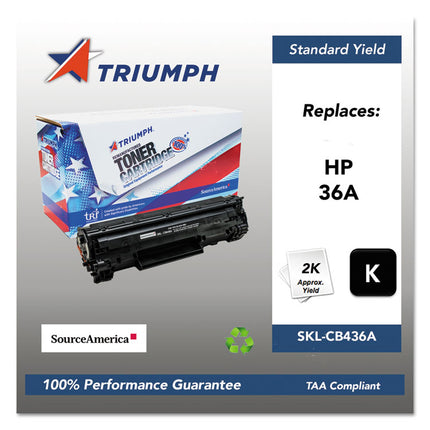 751000nsh0963 Remanufactured Cb436a (36a) Toner, 2,000 Page-Yield, Black