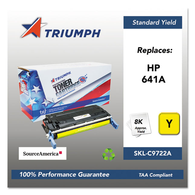 751000nsh0192 Remanufactured C9722a (641a) Toner, 8,000 Page-Yield, Yellow