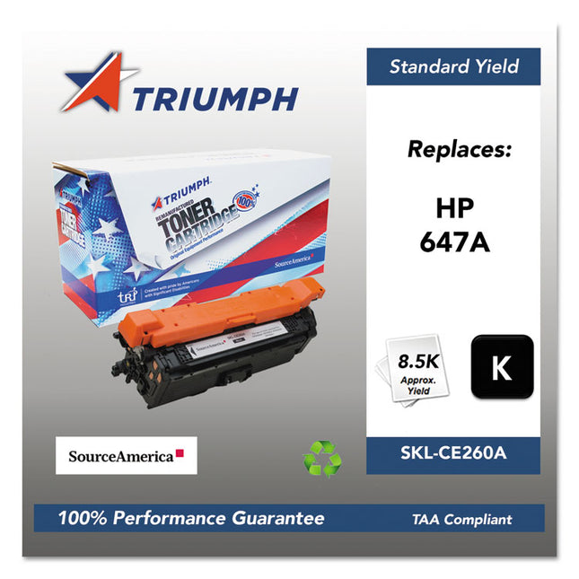 751000nsh1113 Remanufactured Ce260a (647a) Toner, 8,500 Page-Yield, Black