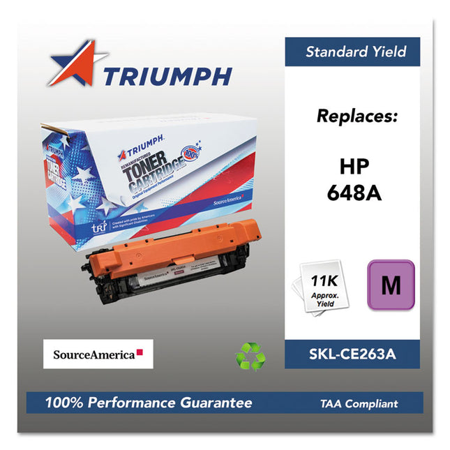 751000nsh1117 Remanufactured Ce263a (648a) Toner, 11,000 Page-Yield, Magenta