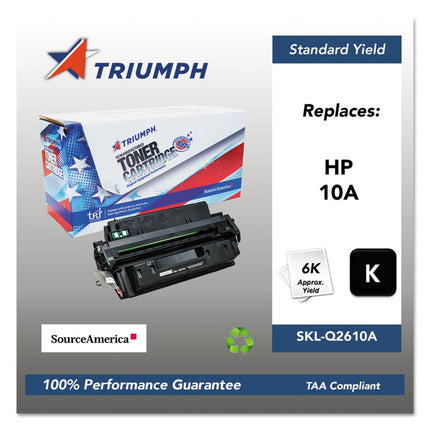 751000nsh0176 Remanufactured Q2610a (10a) Toner, 6,000 Page-Yield, Black