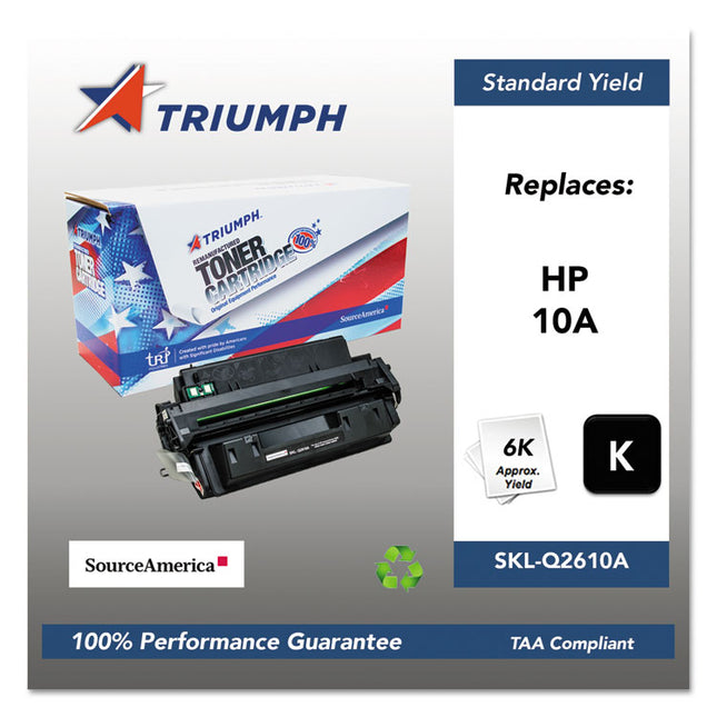 751000nsh0176 Remanufactured Q2610a (10a) Toner, 6,000 Page-Yield, Black