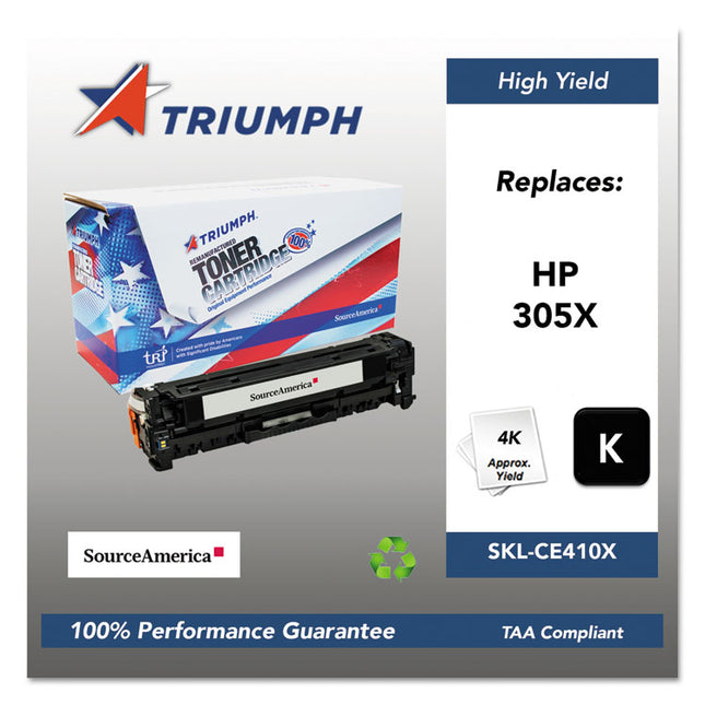 751000nsh1284 Remanufactured Ce410x (305x) High-Yield Toner, 4,000 Page-Yield, Black