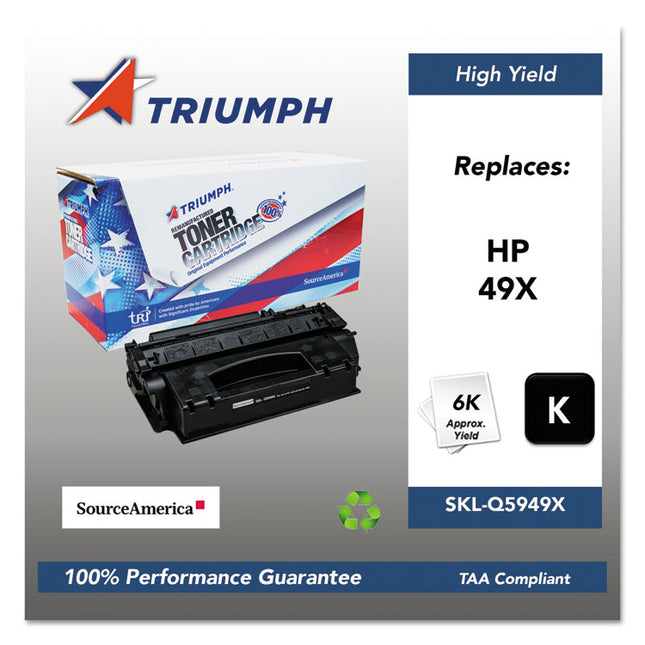 751000nsh0358 Remanufactured Q5949x (49x) High-Yield Toner, 6,000 Page-Yield, Black