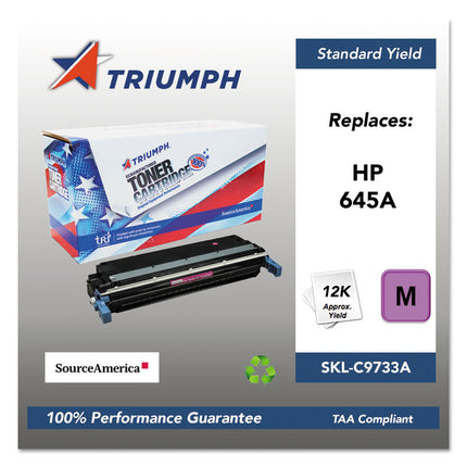 751000nsh0197 Remanufactured C9733a (645a) Toner, 12,000 Page-Yield, Magenta