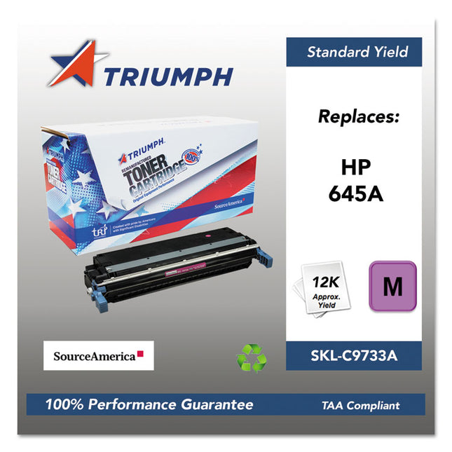 751000nsh0197 Remanufactured C9733a (645a) Toner, 12,000 Page-Yield, Magenta