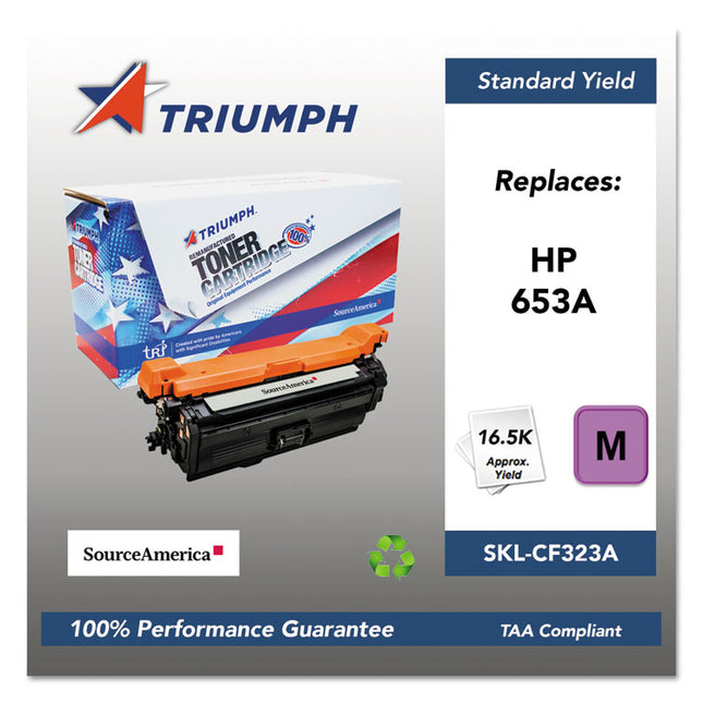 751000nsh1606 Remanufactured Cf323a (653a) Toner, 16,500 Page-Yield, Magenta