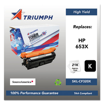751000nsh1603 Remanufactured Cf320x (653x) High-Yield Toner, 21,000 Page-Yield, Black