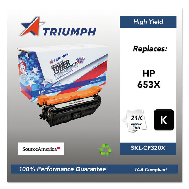 751000nsh1603 Remanufactured Cf320x (653x) High-Yield Toner, 21,000 Page-Yield, Black