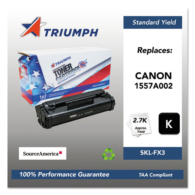 751000nsh0129 Remanufactured 1557a002ba (fx-3) Toner, 2,700 Page-Yield, Black