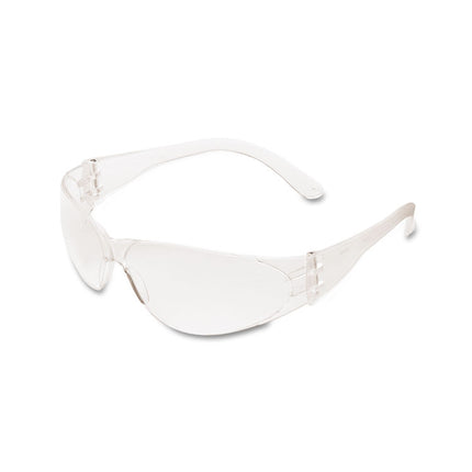 Checklite Scratch-Resistant Safety Glasses, Clear Lens, 12/box