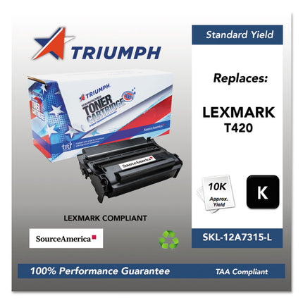 751000nsh1004 Remanufactured 12a7415 High-Yield Toner, 12,000 Page-Yield, Black