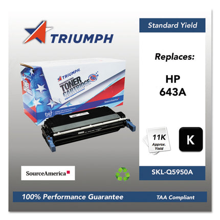 751000nsh0283 Remanufactured Q5950a (643a) Toner, 11,000 Page-Yield, Black