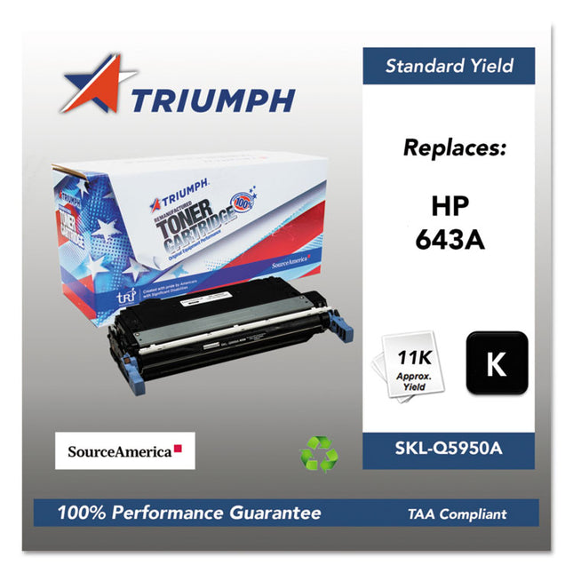 751000nsh0283 Remanufactured Q5950a (643a) Toner, 11,000 Page-Yield, Black
