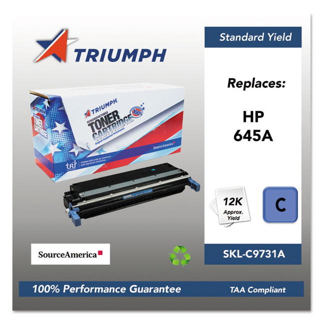 7510016604957 Remanufactured C9731a (645a) Toner, 12,000 Page-Yield, Cyan