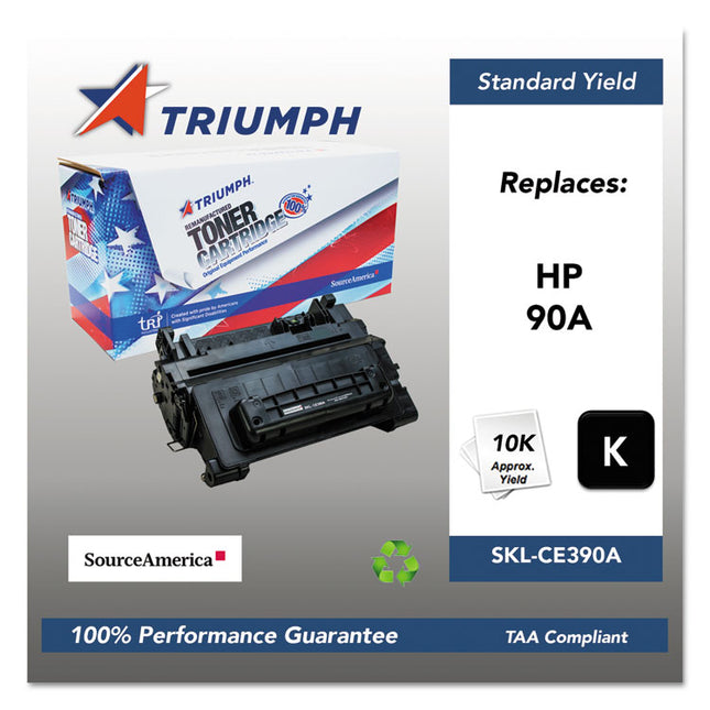 751000nsh1221 Remanufactured Ce390a (90a) Toner, 10,000 Page-Yield, Black