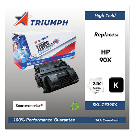 751000nsh1222 Remanufactured Ce390x (90x) High-Yield Toner, 24,000 Page-Yield, Black