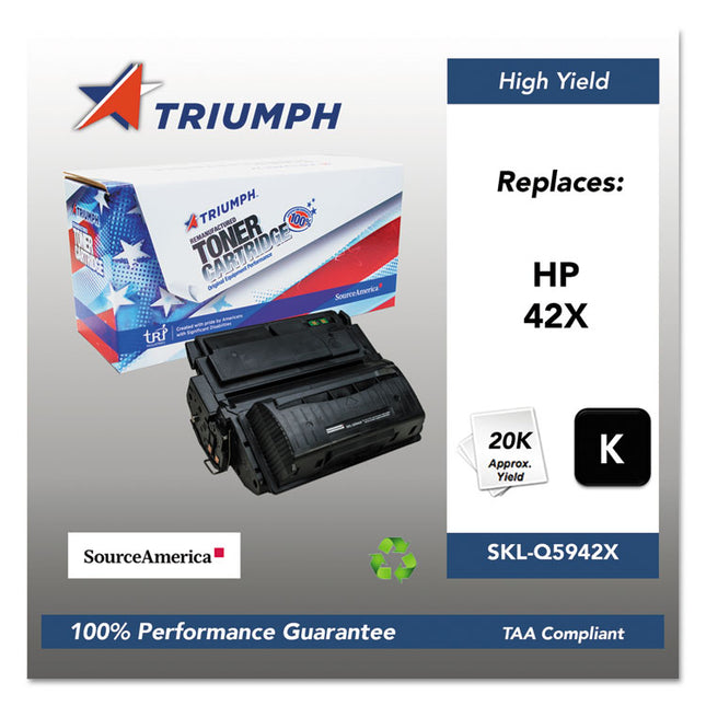 751000nsh0181 Remanufactured Q5942x (42x) High-Yield Toner, 20,000 Page-Yield, Black