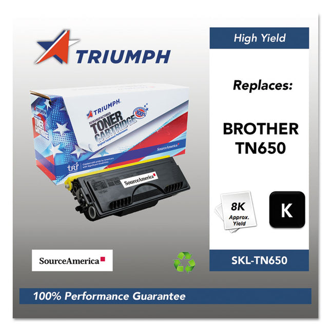 751000nsh1075 Remanufactured Tn650 High-Yield Toner, 8,000 Page-Yield, Black