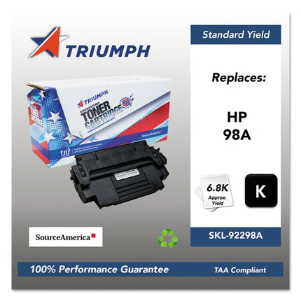 751000nsh0166 Remanufactured 92298a (98a) Toner, 6,800 Page-Yield, Black
