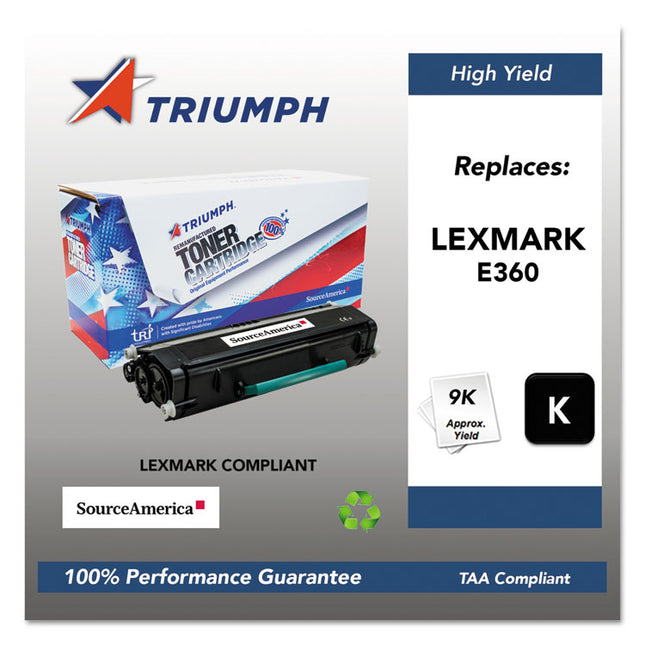 751000nsh1061 Remanufactured E360h21a High-Yield Toner, 9,000 Page-Yield, Black