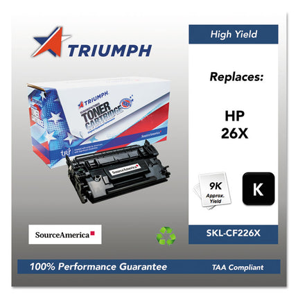 751000nsh1588 Remanufactured Cf226x (26x) High-Yield Toner, 9,000 Page-Yield, Black