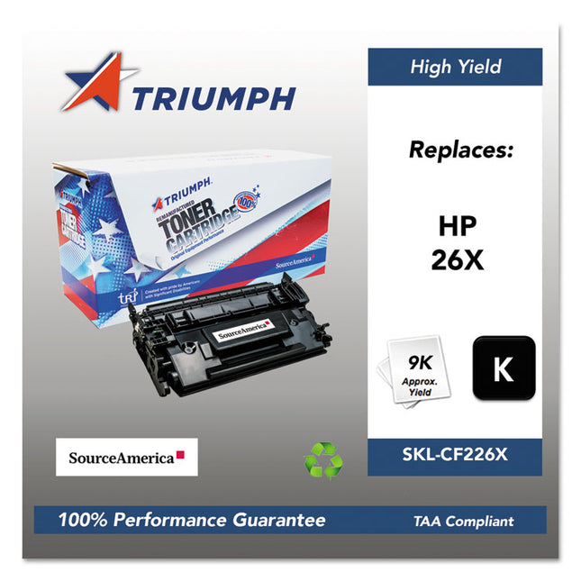 751000nsh1588 Remanufactured Cf226x (26x) High-Yield Toner, 9,000 Page-Yield, Black