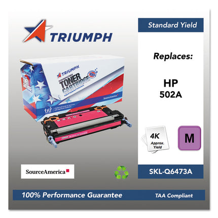 751000nsh0298 Remanufactured Q6473a (502a) Toner, 4,000 Page-Yield, Magenta