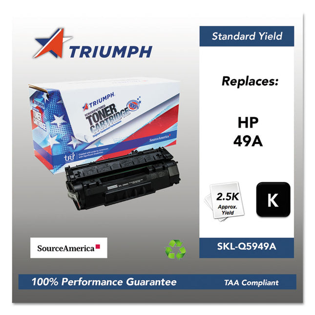 751000nsh0357 Remanufactured Q5949a (49a) Toner, 2,500 Page-Yield, Black