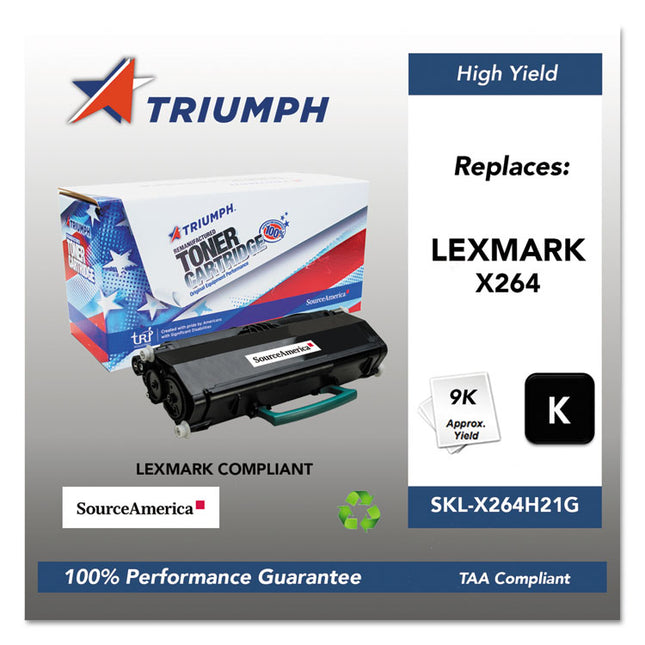 751000nsh1300 Remanufactured X264h11g High-Yield Toner, 9,000 Page-Yield, Black