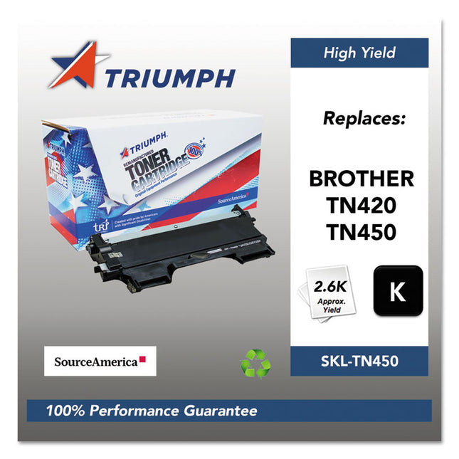 751000nsh1072 Remanufactured Tn450 High-Yield Toner, 2,600 Page-Yield, Black