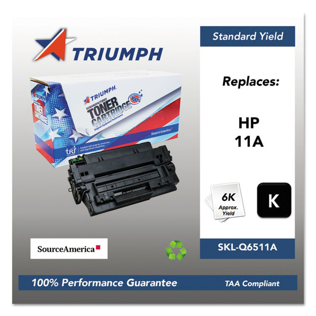 751000nsh0359 Remanufactured Q6511a (11a) Toner, 6,000 Page-Yield, Black