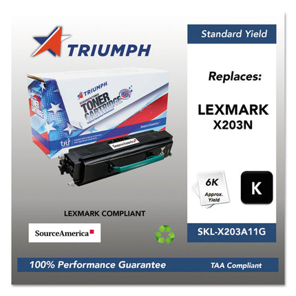 751000nsh1326 Remanufactured X203a11g Toner, 2,500 Page-Yield, Black