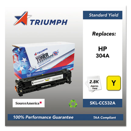 751000nsh0973 Remanufactured Cc532a (304a) Toner, 2,800 Page-Yield, Yellow
