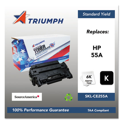 751000nsh1097 Remanufactured Ce255a (55a) Toner, 6,000 Page-Yield, Black