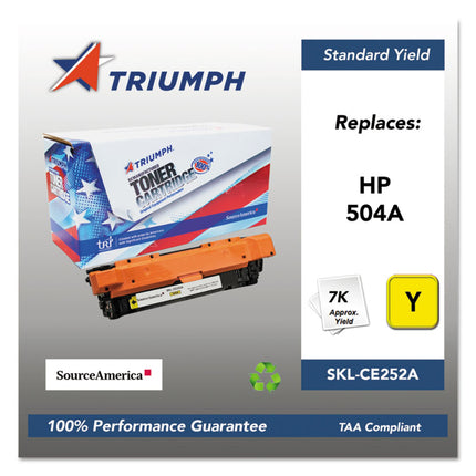 751000nsh0981 Remanufactured Ce252a (504a) Toner, 7,000 Page-Yield, Yellow
