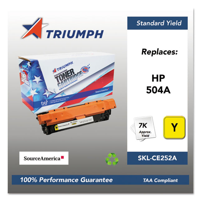 751000nsh0981 Remanufactured Ce252a (504a) Toner, 7,000 Page-Yield, Yellow