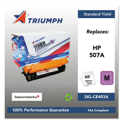 751000nsh1282 Remanufactured Ce403a (507a) Toner, 6,000 Page-Yield, Magenta