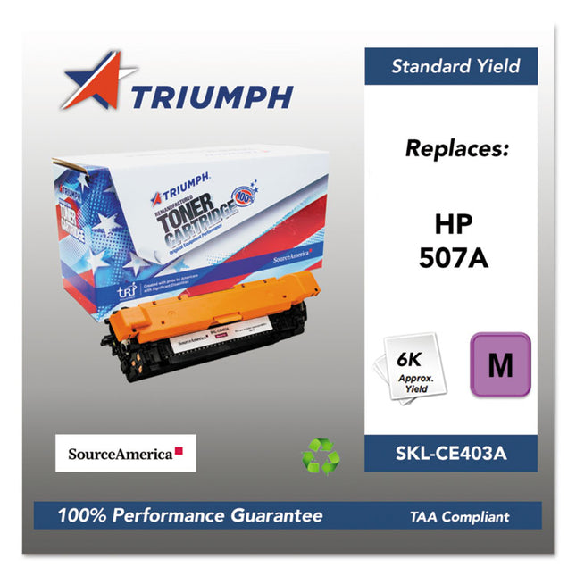 751000nsh1282 Remanufactured Ce403a (507a) Toner, 6,000 Page-Yield, Magenta