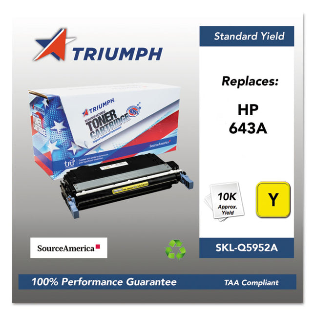 751000nsh0285 Remanufactured Q5952a (643a) Toner, 10,000 Page-Yield, Yellow