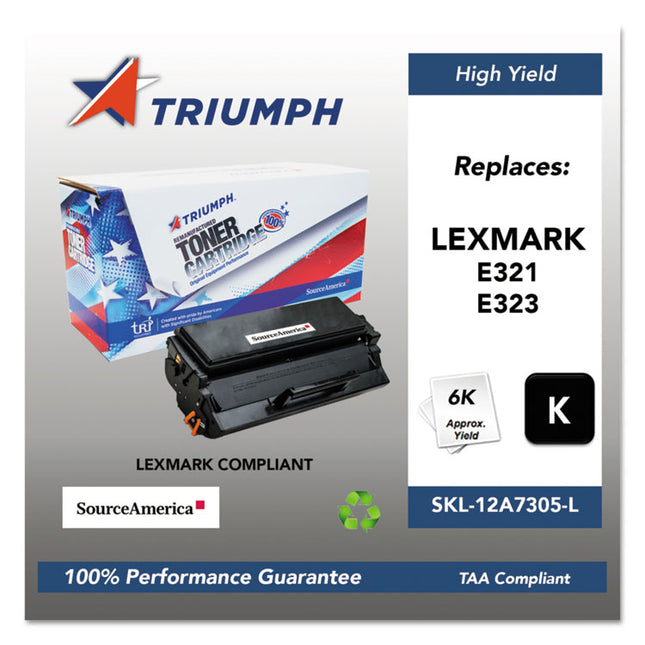 751000nsh1003 Remanufactured 12a7305 High-Yield Toner, 6,000 Page-Yield, Black