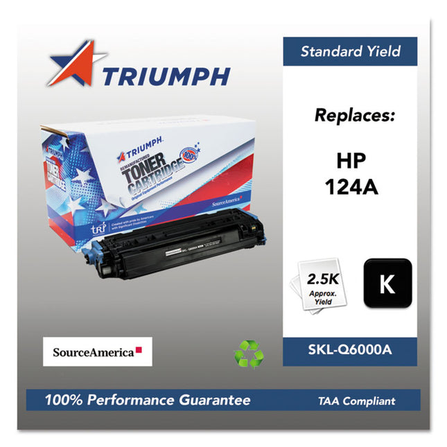 751000nsh0291 Remanufactured Q6000a (124a) Toner, 2,500 Page-Yield, Black