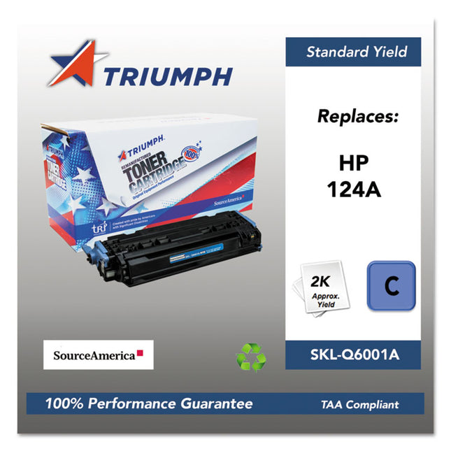 751000nsh0292 Remanufactured Q6001a (124a) Toner, 2,000 Page-Yield, Cyan