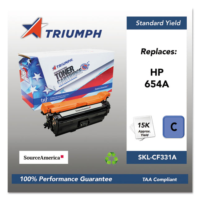 751000nsh1600 Remanufactured Cf331a (653a) Toner, 15,000 Page-Yield, Cyan