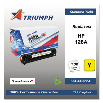 751000nsh1111 Remanufactured Ce322a (128a) Toner, 1,300 Page-Yield, Yellow