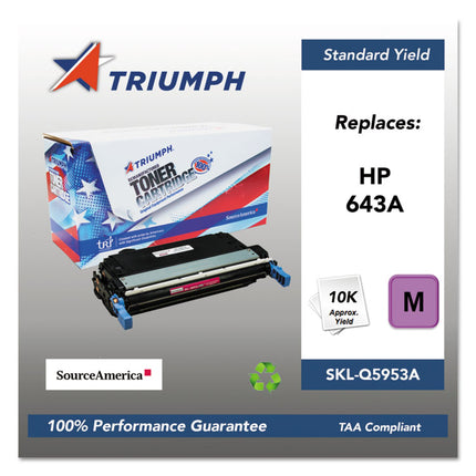 751000nsh0286 Remanufactured Q5953a (643a) Toner, 10,000 Page-Yield, Magenta